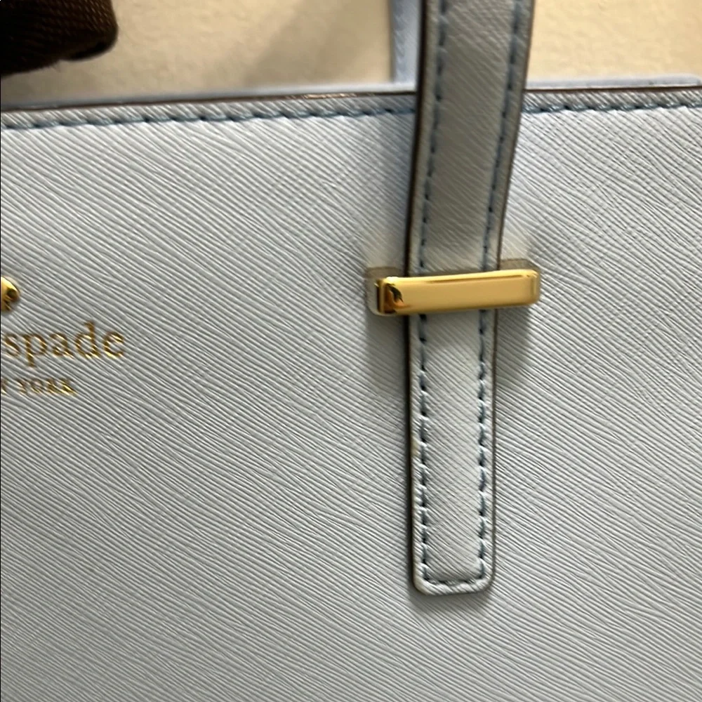 Kate Spade Blue tote bag Structured with shoulder strap and dust bag - Picture 3 of 14